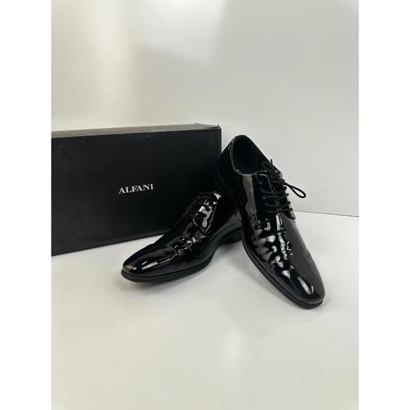 Alfani Men\'s Walkerr Lace-up Dress Shoes, Exclusively at Macy\'s - Black, Size Alfani Men\'s Walkerr Lace-up Dress Shoes, Exclusively at Macy\'s - Black, Size